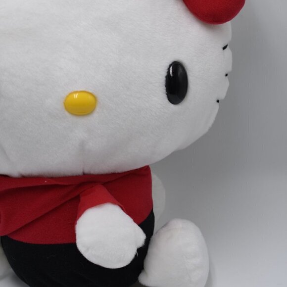 Hello Kitty San Rio Plush Head Turn with Red Bow and Hoodie Stuffed Animal 16" - Picture 4 of 8